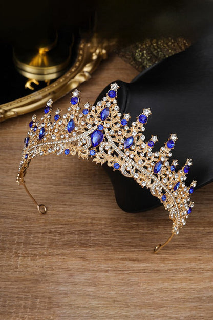 Silver Crystal Rhinestone Crown