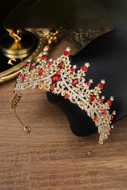 Silver Crystal Rhinestone Crown
