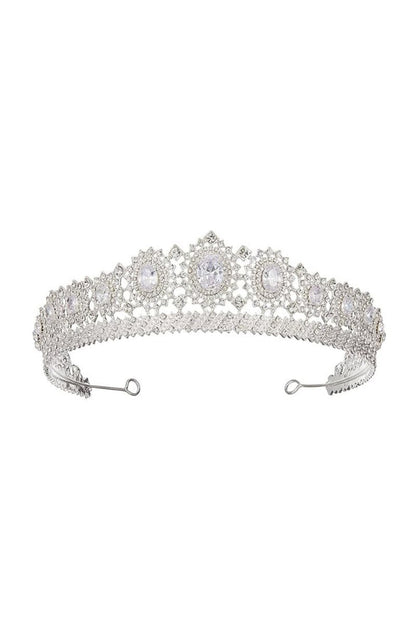 Silver Rhinestone Queen Crown