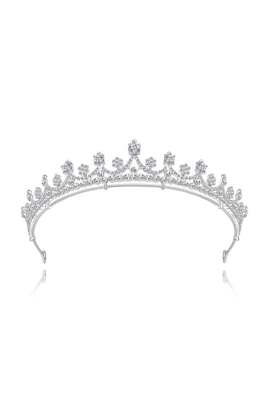 Shinny Zircons Delicate Royal Bridal Alloy Tiara
