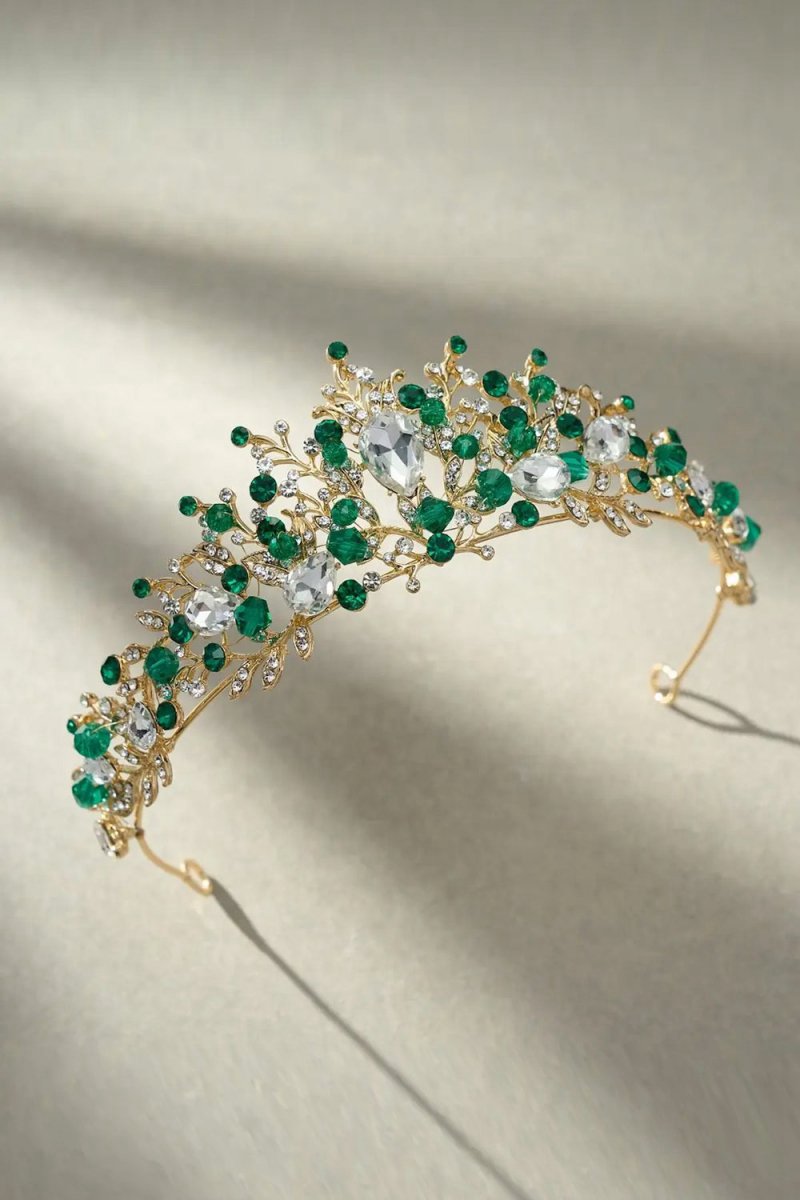 Gold Crystal Tiara Crwon