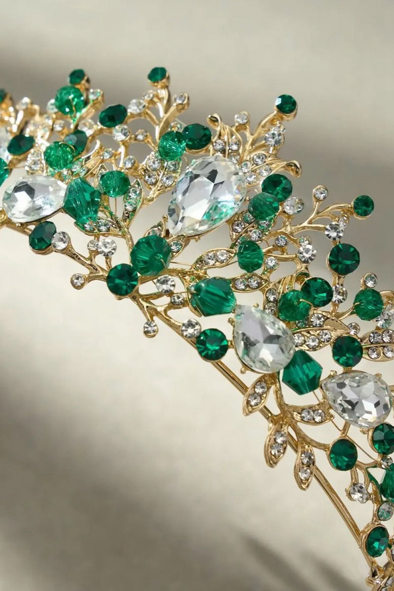 Gold Crystal Tiara Crwon