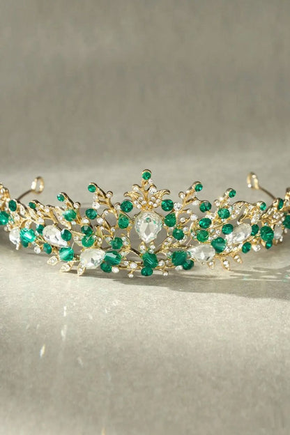 Gold Crystal Tiara Crwon