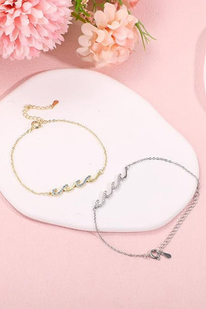 Women's Gold Adjustable Bracelets with Rhinestone