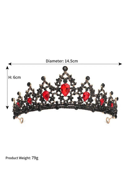 Women's Gold Princess Rhinestone Crowns