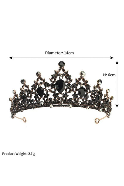 Women's Gold Princess Rhinestone Crowns