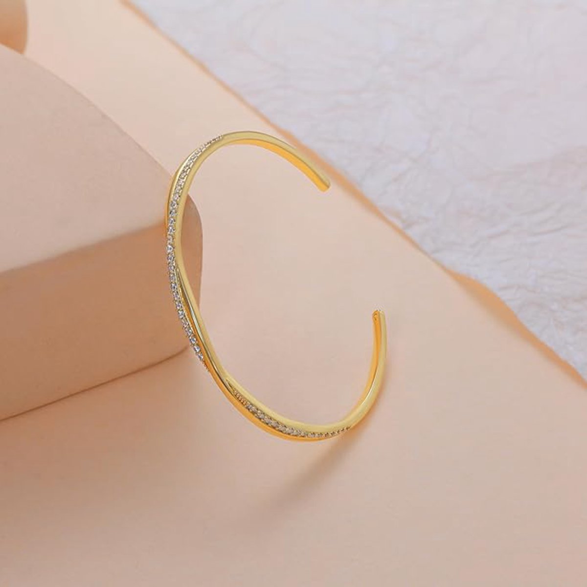 Silver Wave Adjustable Open Bracelets