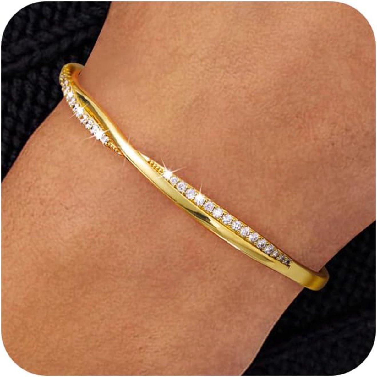 Silver Wave Adjustable Open Bracelets