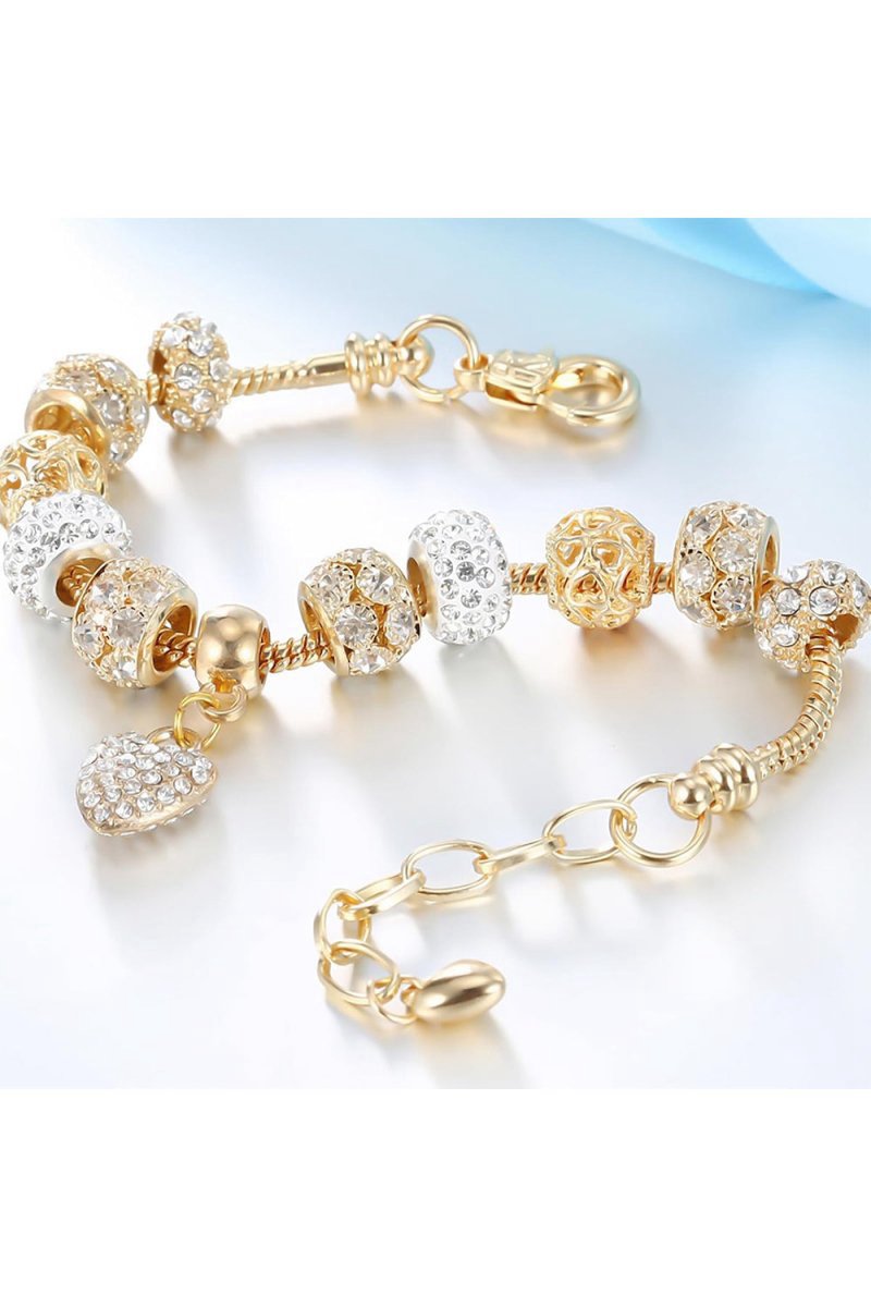 Silver Plated Charm Beaded Bracelets