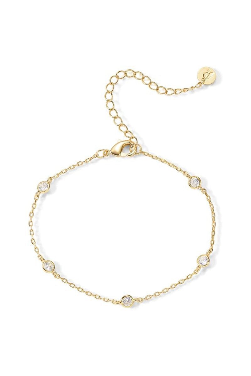 Silver Cubic Zirconia Chain Bracelets