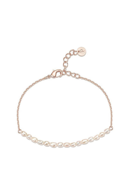 Rose Gold Plated Pearl Bracelets