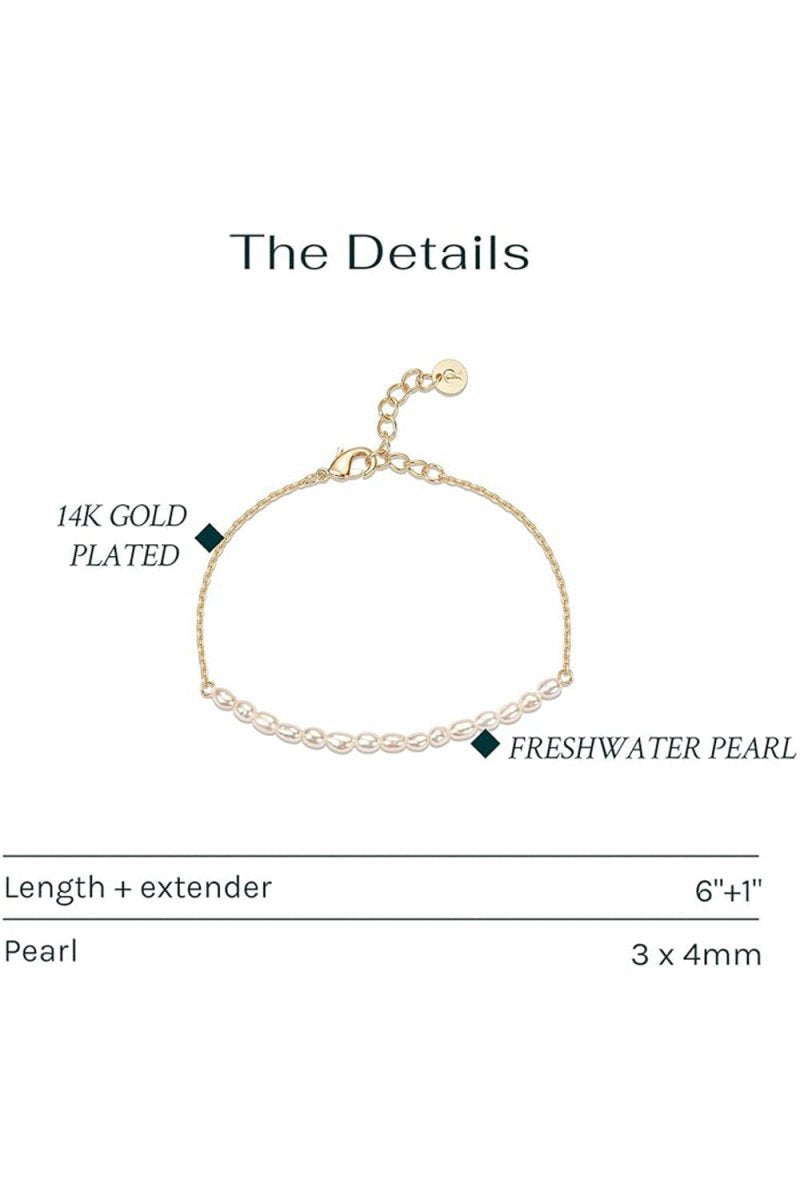 Rose Gold Plated Pearl Bracelets