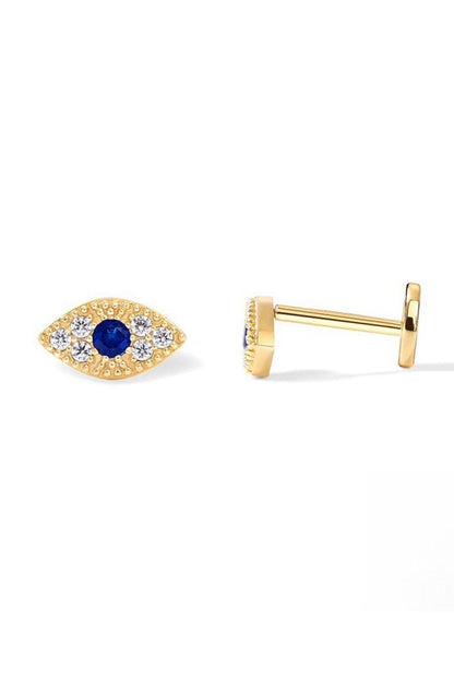 Cubic Zirconia Eye Earring