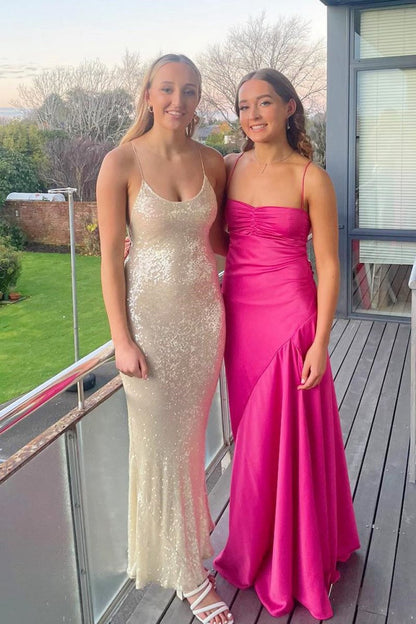 Sweetheart Long Sheath Prom Dresses with Split