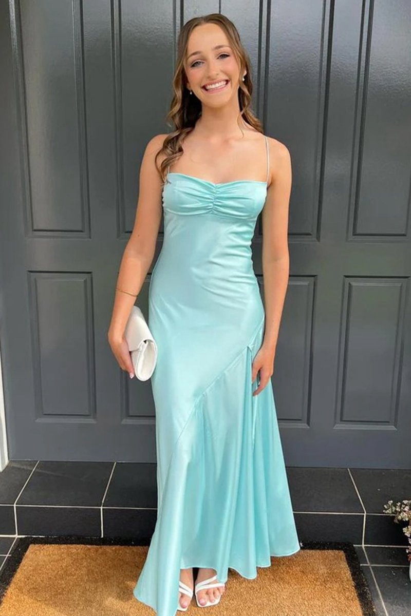 Sweetheart Long Sheath Prom Dresses with Split