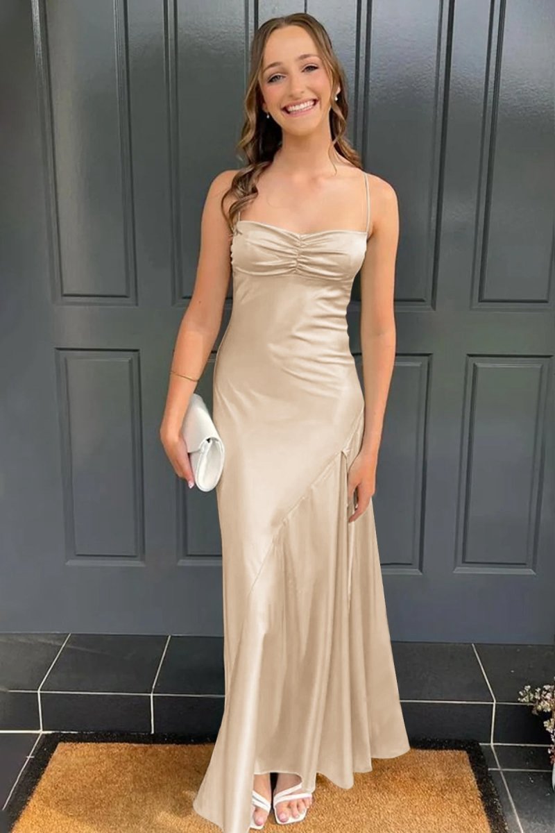 Sweetheart Long Sheath Prom Dresses with Split