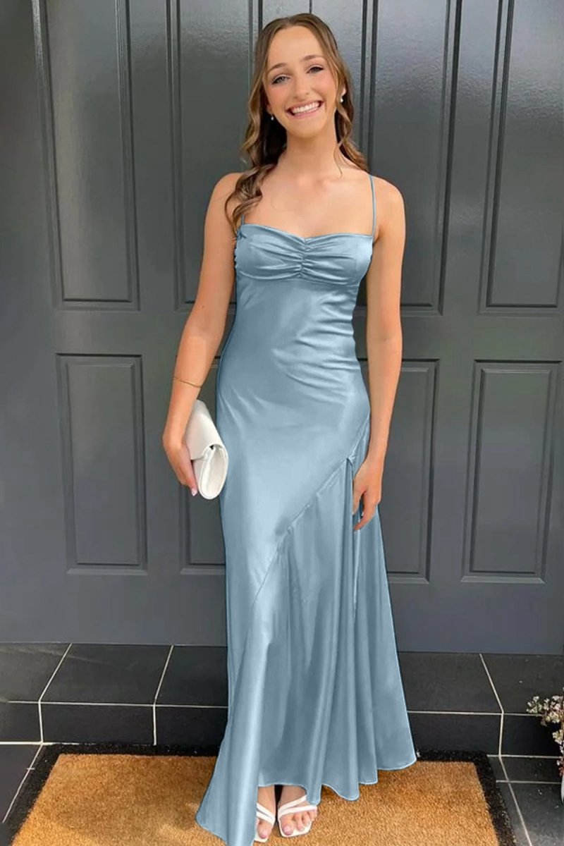 Sweetheart Long Sheath Prom Dresses with Split