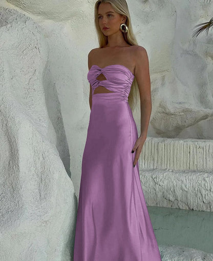 Strapless Sheath Long Prom Dresses