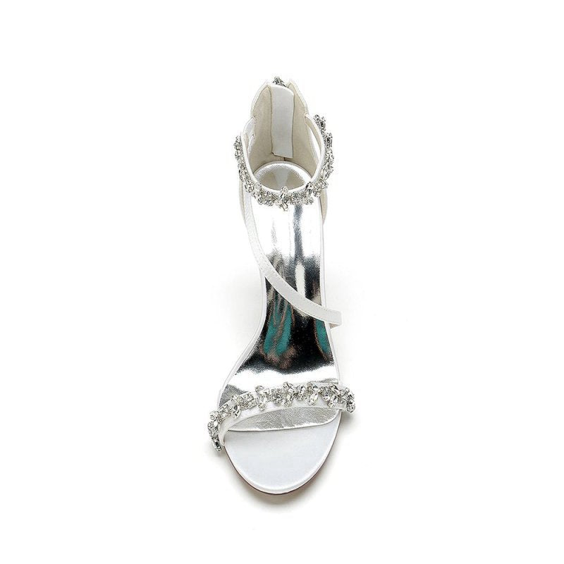 Elegant High Heels with Crystal and Accents