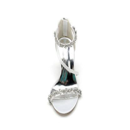 Elegant High Heels with Crystal and Accents