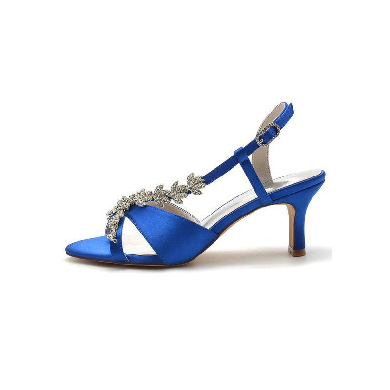 Elegant High Heel Sandals with Ornament