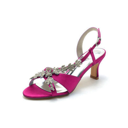 Elegant High Heel Sandals with Ornament