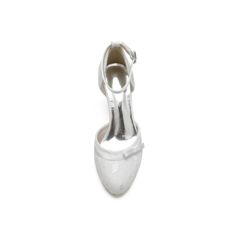 Chic Lace Pointed-Toe Heels with Heel