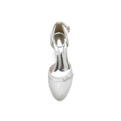 Chic Lace Pointed-Toe Heels with Heel