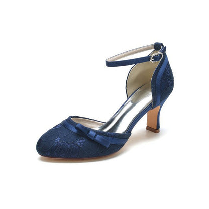 Chic Lace Pointed-Toe Heels with Heel
