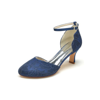 Elegant Lace High Heels with Hollow-out Design