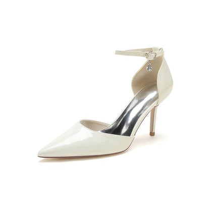 Pointed-Toe High Heels with Ankle Strap