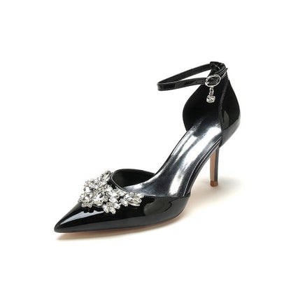 Elegant High Heels with Crystal Embellishment