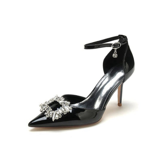 Elegant High Heels with Radiant Crystal Decoration