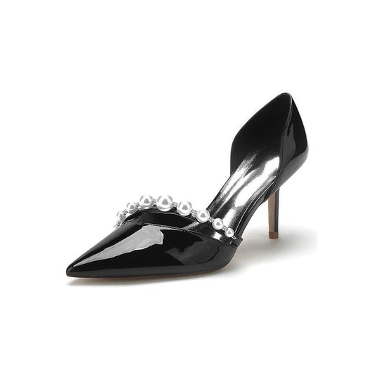 Elegant High Heels with Pearl Decoration