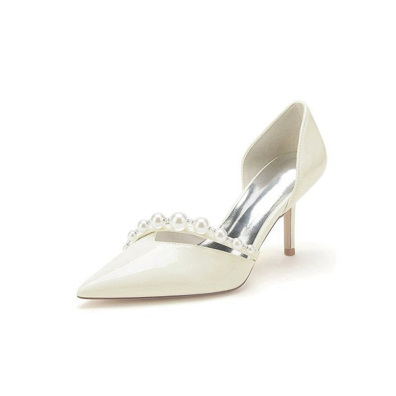 Elegant High Heels with Pearl Decoration