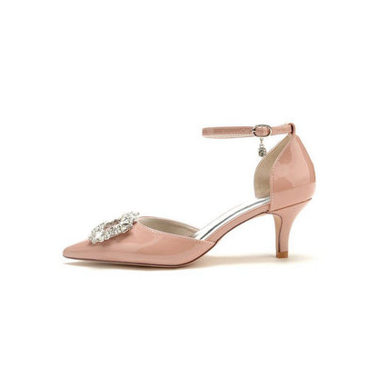 Elegant Crystal-Embellished High Heels