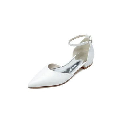 Simple Ankle Strap Buckle Kitten Heels