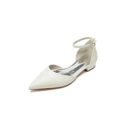 Simple Ankle Strap Buckle Kitten Heels