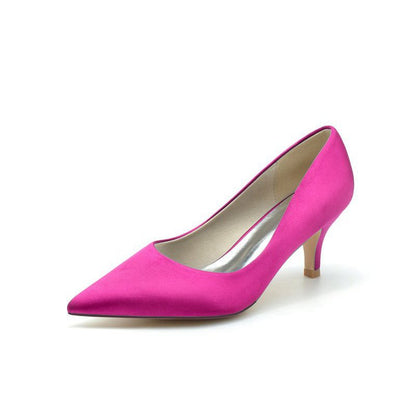 Simple Pointed Toe Kitten Heels