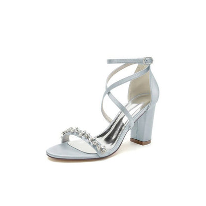 Open Toe Cross Strap High Heels Party