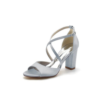 Peep Toe Cross Strap High Heels Party Shoes