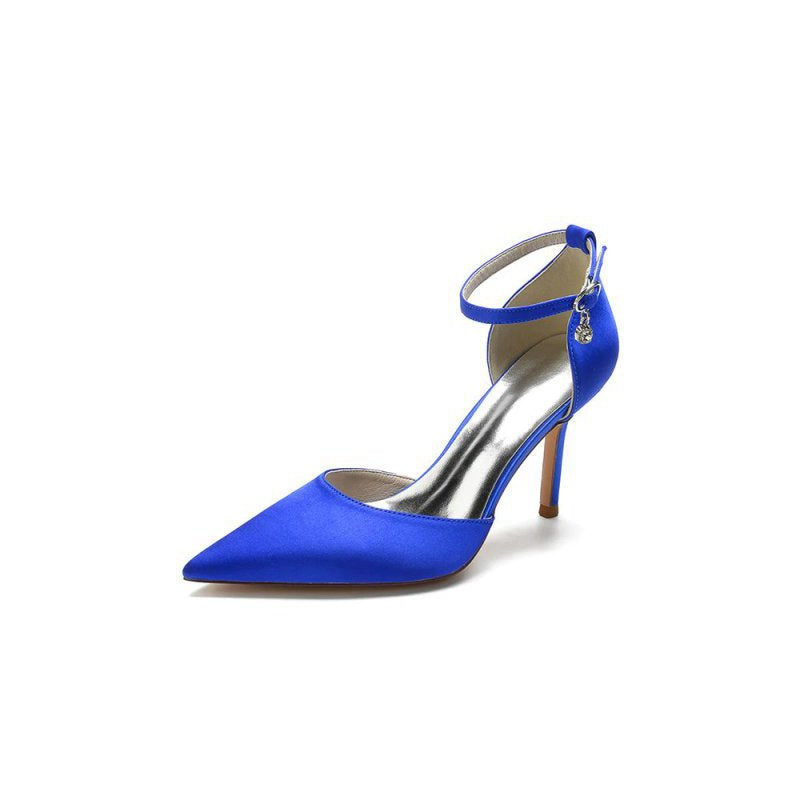 Pointed Toe Ankle Strap High Heels Shoes