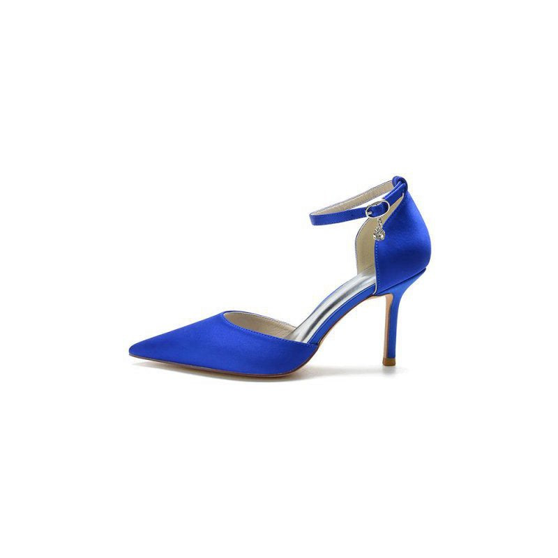 Pointed Toe Ankle Strap High Heels Shoes