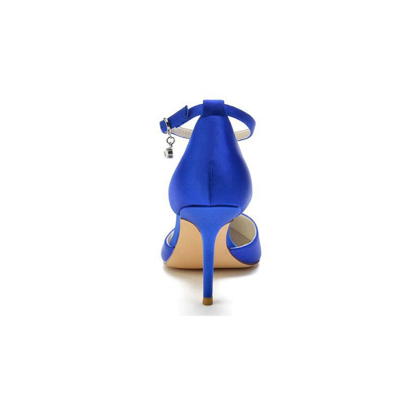 Pointed Toe Ankle Strap High Heels Shoes