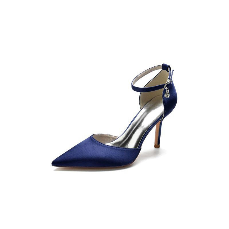 Pointed Toe Ankle Strap High Heels Shoes