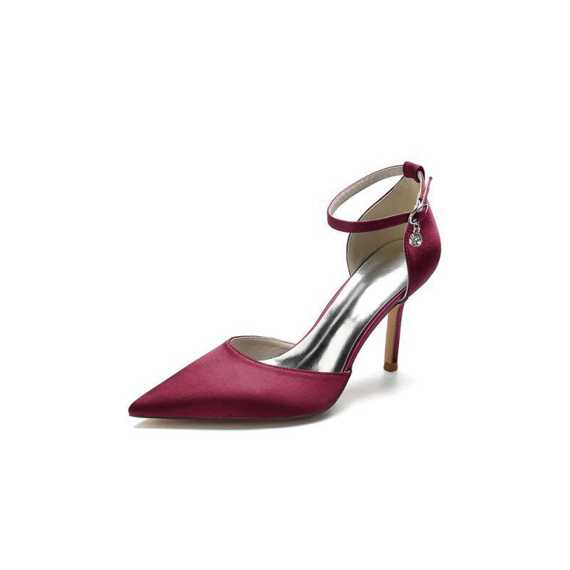 Pointed Toe Ankle Strap High Heels Shoes