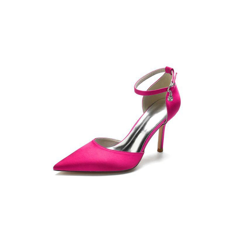 Pointed Toe Ankle Strap High Heels Shoes