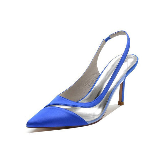 Party Pointed Toe Slingback Strap High Heels