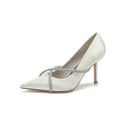 Party Pointed Toe Crystal High Heels