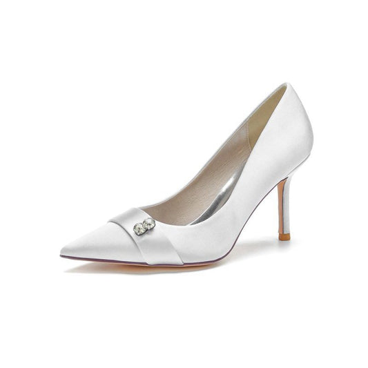 Pointed Toe Crystal High Heels Party Shoes
